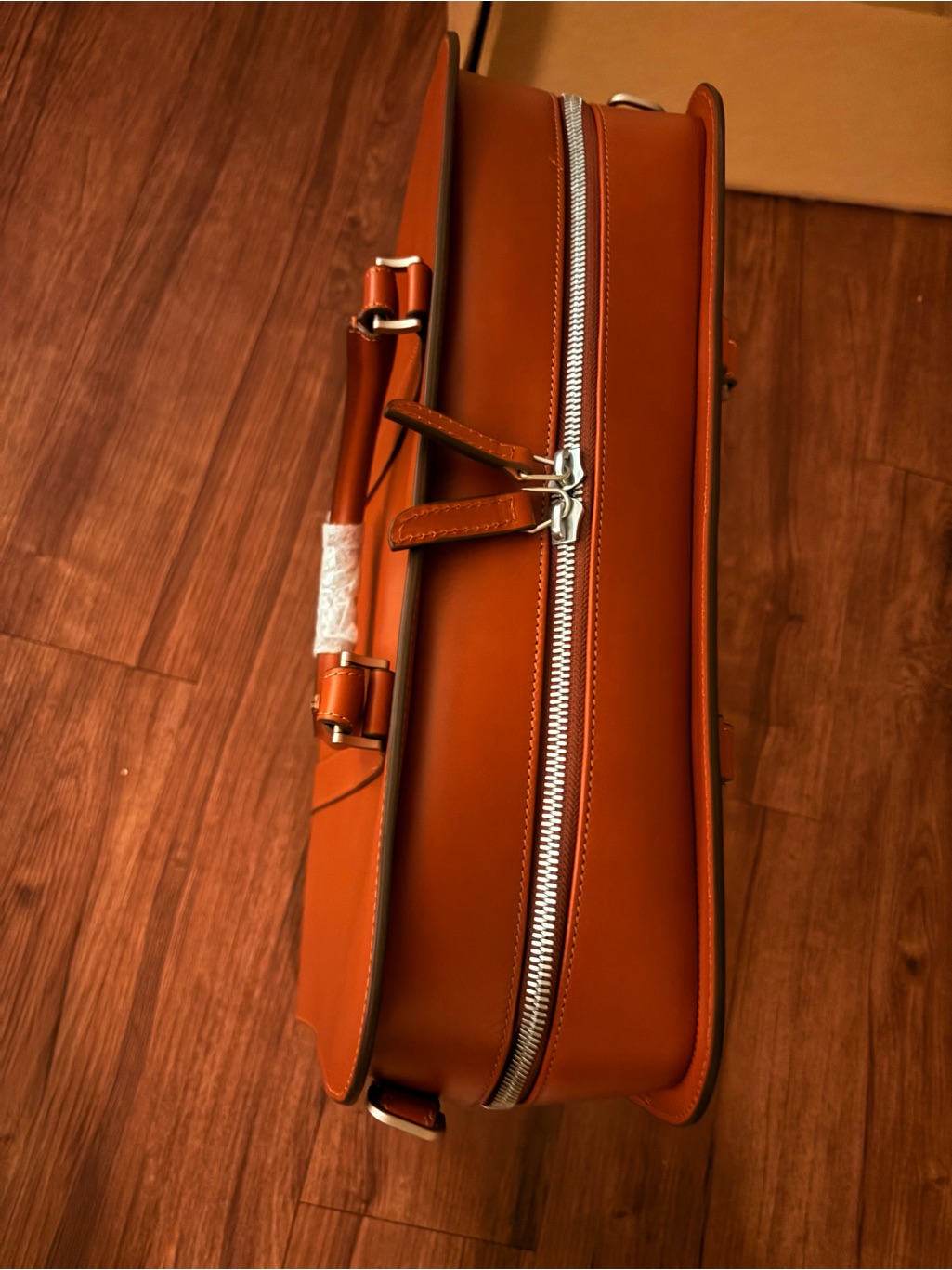Authentic Carl Friedrik Overnight New With Tags! Open Box- Cognac — image 7 of 8